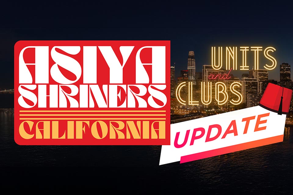 Asiya Shriners California logo, units and clubs, update
