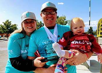 Familia en el evento Walk for Love