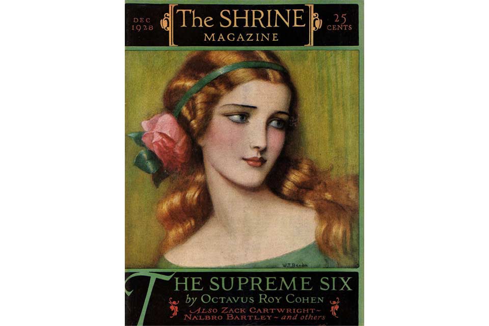 1926-1928 A capa da revista Shrine