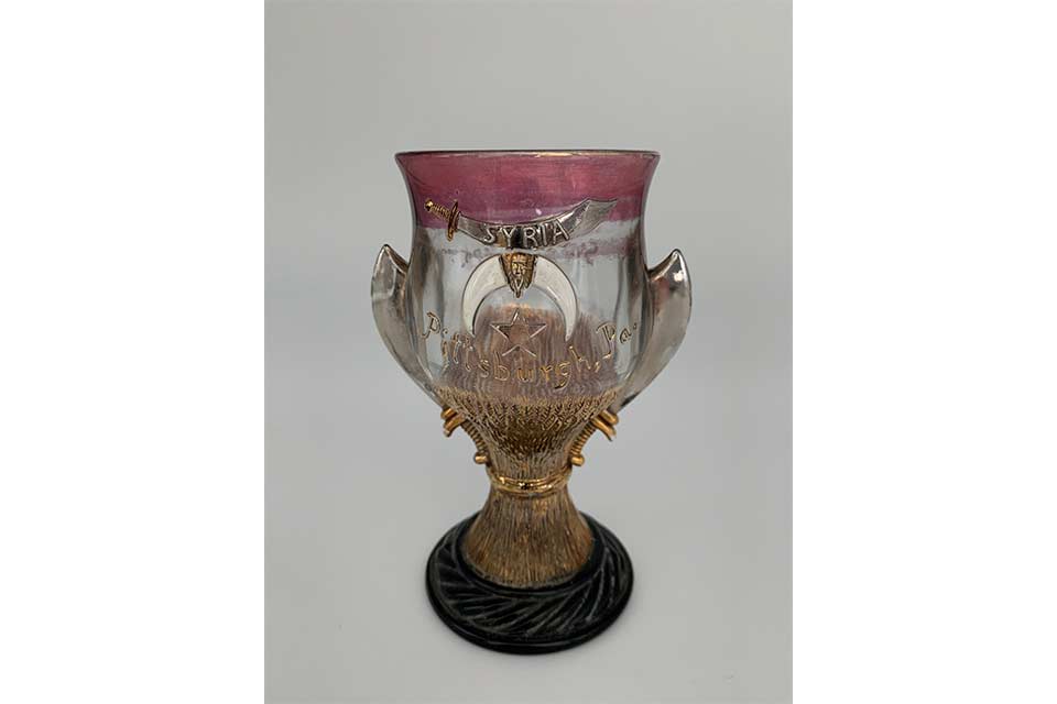 Verre de Syrie de collection, vers 1908