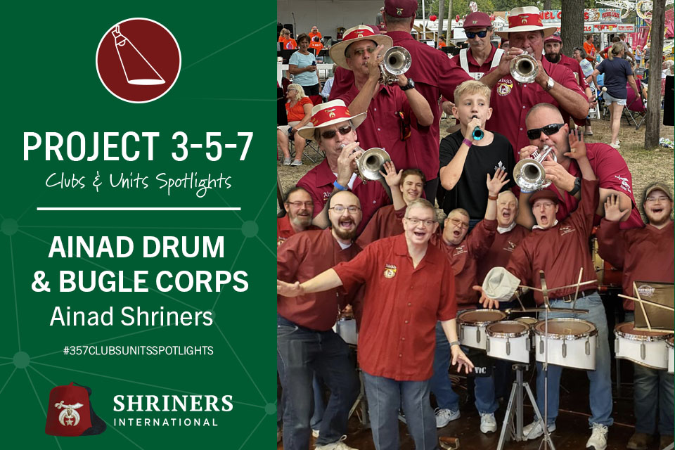 Membres du corps de tambours et de clairons d'Ainad