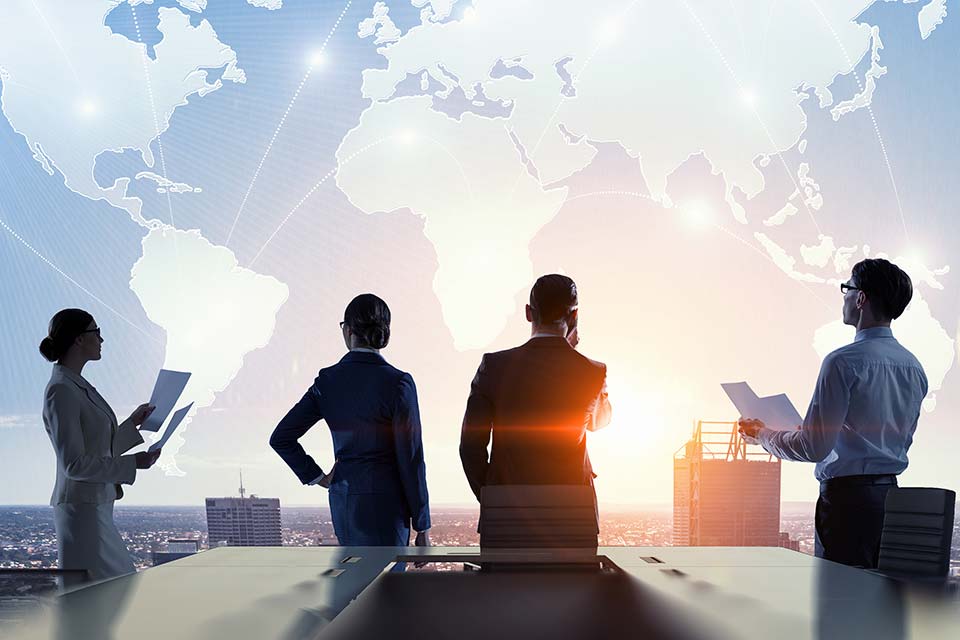 business meeting in progress graphic
