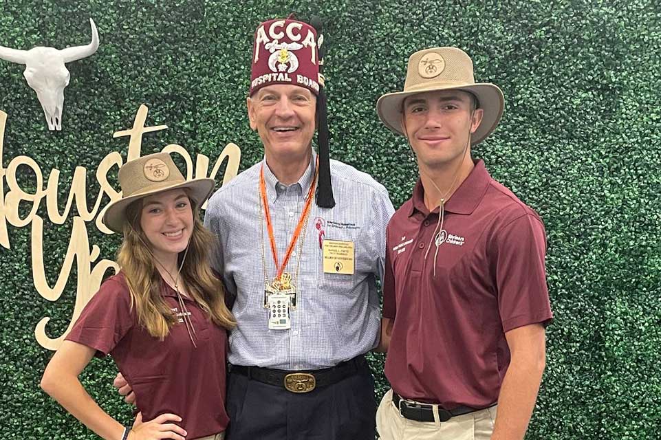 Dan with National Patient Ambassadors Sydney and Seth