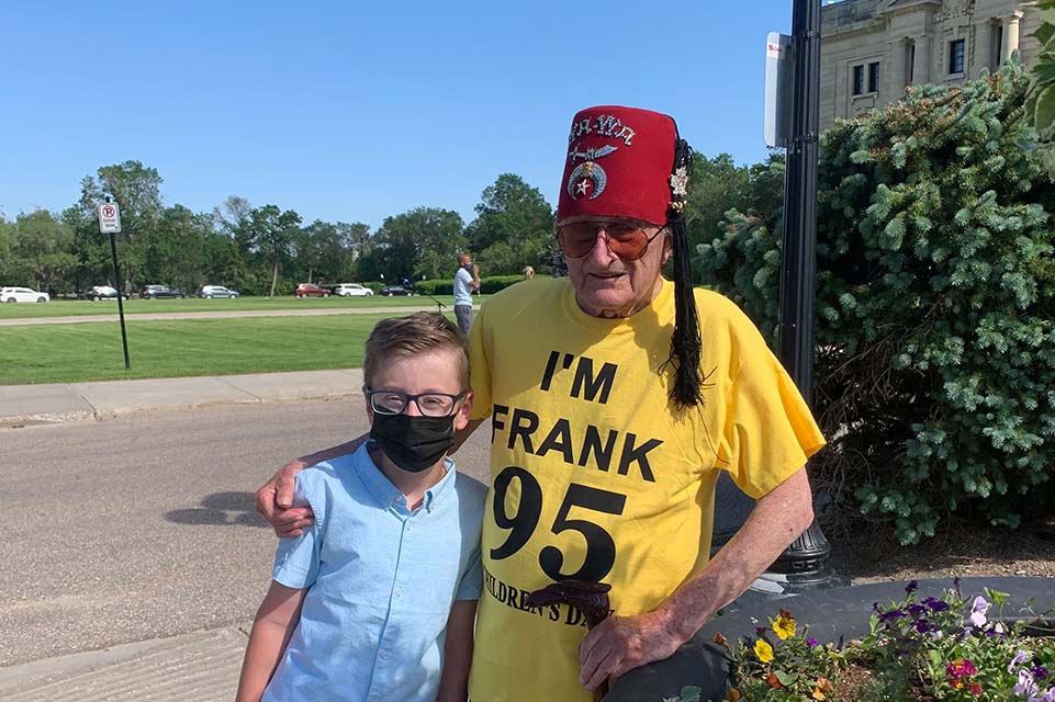 Shriner de 95 ans et patient