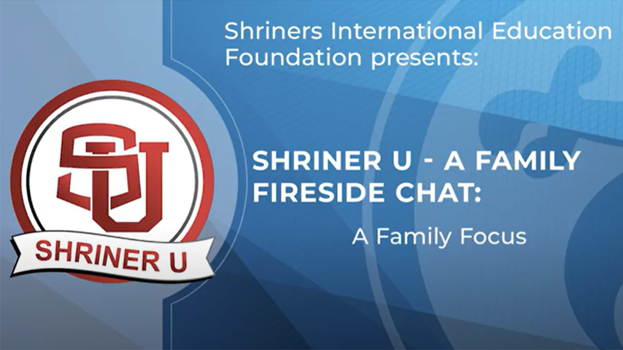 SIEF Noble Academy logo, Shriners International Education Foundation presents: Shriner U – A Family Focus