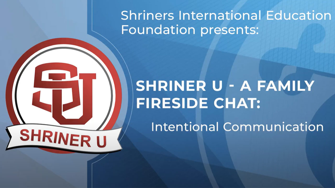 Logotipo de la Academia Noble de SIEF, la Fundación Educativa Shriners Internacional presenta: Shriner U – Comunicación intencional