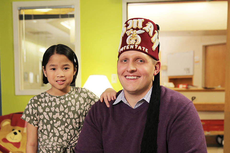 Shriner and Female Patient