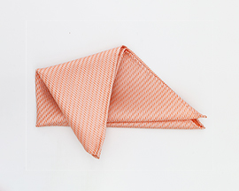 carré en seersucker couleur saumon