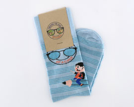 paire de chaussettes bleues