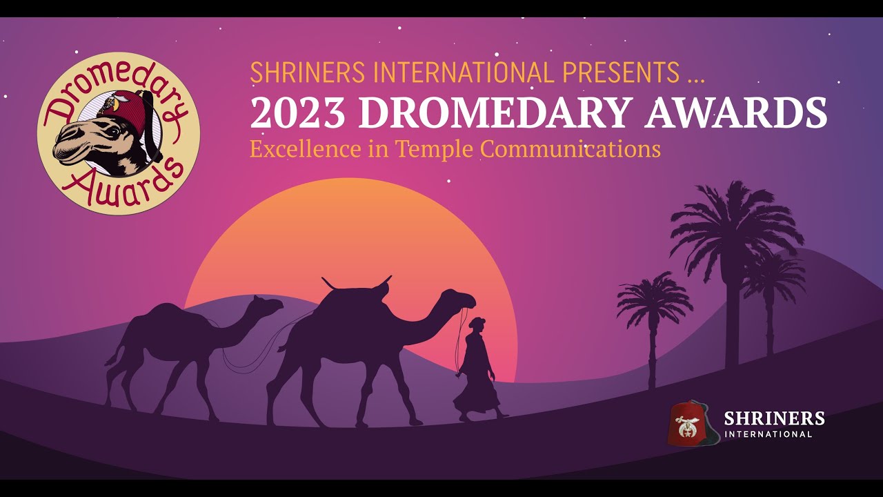 Shriners International Presents 2023 Dromedary Excellence in Temple Communications, Shriners International logo